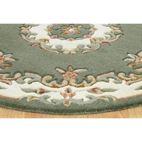 World Menagerie Hounslow Handmade Tufted Wool Green Rug & Reviews Wayfair.co.uk